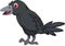 Cartoon crow posing