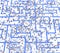 Cartoon Crowd Layered System, Labyrinth Blue