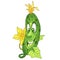 Cartoon Cucumber character
