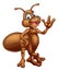 Cartoon cute ant