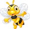 Cartoon cute bees