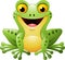 Cartoon cute frog