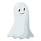Cartoon Cute little smiling ghost Halloween decoration element