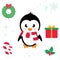 Cartoon cute penguin ector cartoon illustration