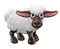 Cartoon Cute Sheep Farm Animal