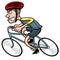 Cartoon Cyclist