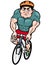 Cartoon Cyclist