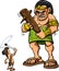 Cartoon David and Goliath