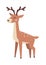 Cartoon deer vector illustration.