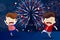 Cartoon Design for `14 Juillet` French Bastille Day