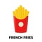 cartoon design french fries icon.