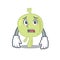 Cartoon design style of lymph node having worried face