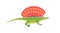 Cartoon dinosaur, Edaphosaurus, Jurassic cute dino