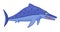 Cartoon dinosaur ichthyosaurus