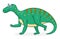 Cartoon dinosaur iguanodon