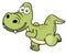 Cartoon dinosaur running