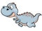 Cartoon dinosaur running