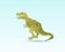 Cartoon dinosaur t-rex. Flat cartoon style tyrannosaurus drawing. Best for kids dino party designs. Prehistoric Jurassic