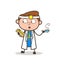 Cartoon Doctor Having Refreshment in Breaktime and Reading Book