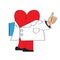 Cartoon doctor heart