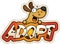 Cartoon Dog Adopt Sign
