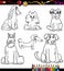 Cartoon Dog Breeds Coloring Page