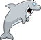 Cartoon Dolphin Jumping