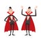 Cartoon dracula vector symbols vampire icons character funny man comic halloween and magic spell witchcraft ghost night