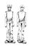 Cartoon drawing of two young twins brothers
