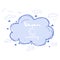 Cartoon dream cloud