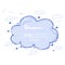 Cartoon dream cloud