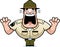 Cartoon Drill Sergeant Scared