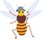 Cartoon drone bee