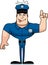 Cartoon Drunk Police Officer