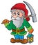 Cartoon dwarf miner