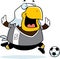 Cartoon Eagle Soccer