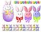 Cartoon Easter Bunnies Clip Art 2