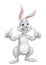 Cartoon Easter Bunny Rabbit Giving Thumbs Up