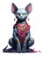 Cartoon of Egyptian Sphynx cat