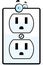 Cartoon Electrical Outlet