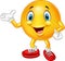 Cartoon emoticon waving hand