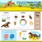 Cartoon Equestrian Club Infographic Template