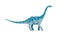 Cartoon Euhelopus dinosaur isolated cute character