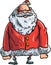 Cartoon evil Santa