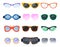 Cartoon eyeglasses, spectacles eyewear device and accessory set