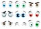 Cartoon eyes set