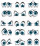 Cartoon faces with various expressions for you design