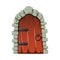 Cartoon Fairytale Door Composition