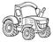 Cartoon Farm Tractor