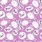 Cartoon farms animals seamless sleeping sheep pattern for wrapping paper and fabrics and linens and kindergarten